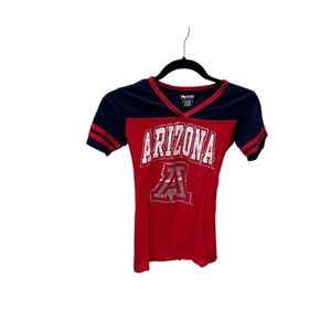 Pro Edge Womans Arizona Red and Blue Tee Shirt